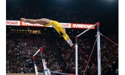Соревновательные асимметричные брусья RIO – стандартный трос, поручень из натурального волокна, одобрено FIG