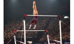 Соревновательные асимметричные брусья RIO – стандартный трос, поручень из натурального волокна, одобрено FIG