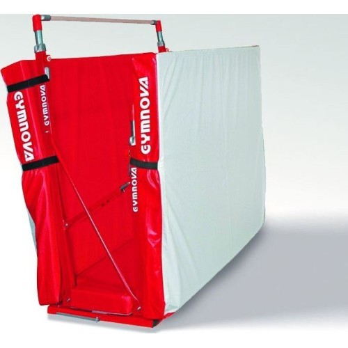 COMPACT ASYMMETRIC BARS - FOLDING FEET - WITH TRANSPORT TROLLEYS AND FOLDING MAT