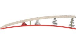 Varžybinis atsispyrimo tramplinas Nova'Jump Hard 23 cm