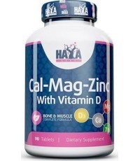 Haya Labs Calcium Magnesium & Zinc with Vitamin D 90 таб. (кальций, магний, цинк, витамин D)