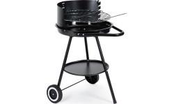 Garden grill round grate with adjustable grate height