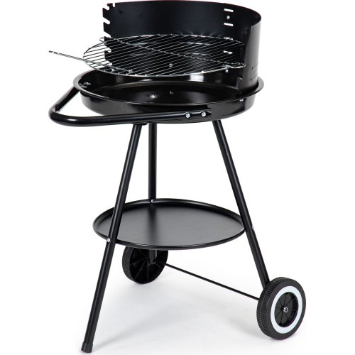 Garden grill round grate with adjustable grate height