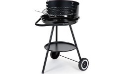 Garden grill round grate with adjustable grate height