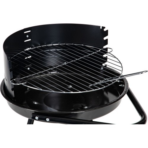 Garden grill round grate with adjustable grate height