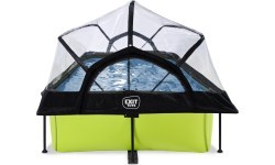 EXIT Lime baseinas 220x150x65 cm su stogeliu ir filtravimo siurbliu – žalias