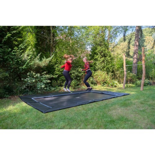 EXIT Dynamic ground level sports trampoline 305x519cm - black