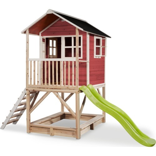 EXIT Loft 500 wooden playhouse - red