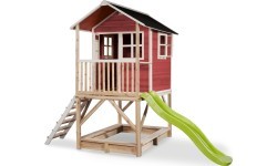 EXIT Loft 500 wooden playhouse - red