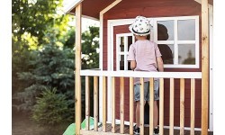 EXIT Loft 500 wooden playhouse - red