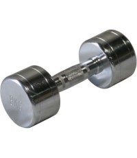 Plieninis chromuotas hantelis Bauer Fitness 8 kg AC-1518