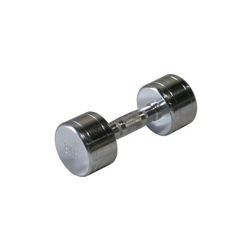 Plieninis chromuotas hantelis Bauer Fitness 8 kg AC-1518