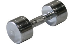Стальная хромированная гантель Bauer Fitness 8 кг AC-1518