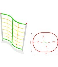 Metal Climbing Wall Model CM-0015x2