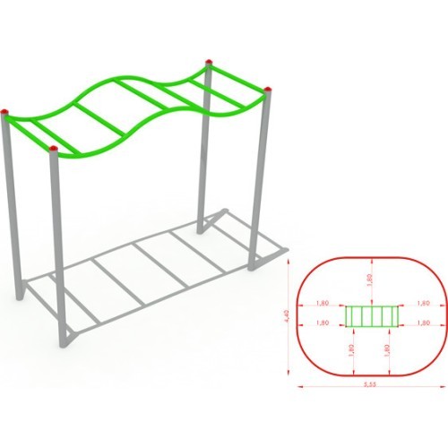 Metal Climbing Ladder Model B CM-0007