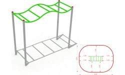 Metal Climbing Ladder Model B CM-0007