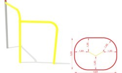 Skersinis modelis CM-0025x2, metalinis