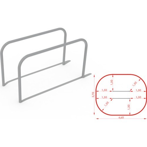 Metal Parallel Bars CM-0027