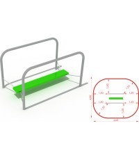 Metal Parallel Bars CM-0027/1