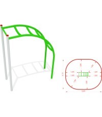 Металлическая лестница для лазания CM-0007x1