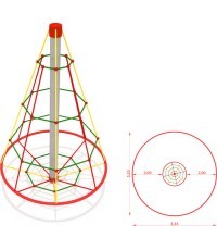 Carousel With Climbing Ropes Model GT-0800KM