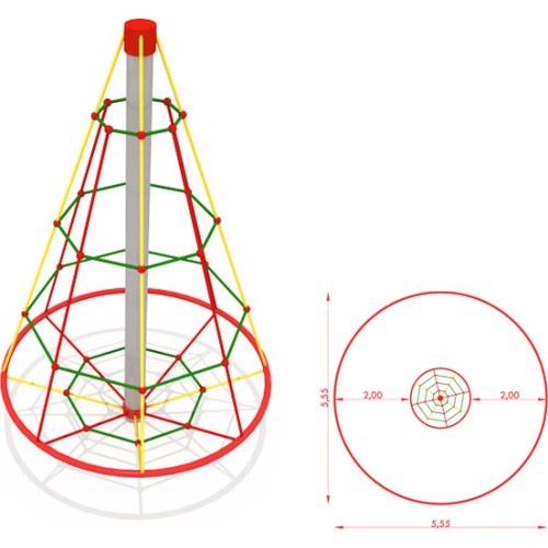 Carousel With Climbing Ropes Model GT-0800KM