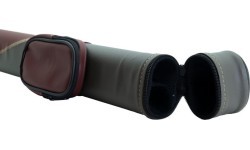 Kietas dėklas biliardo lazdai TO11-6, raudonas-pilkas, 1/1, 85 cm