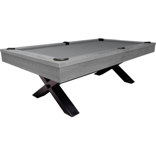 Billiard Table, Pool, Xray, 8 ft., Grey, Standard Cloth yellow green