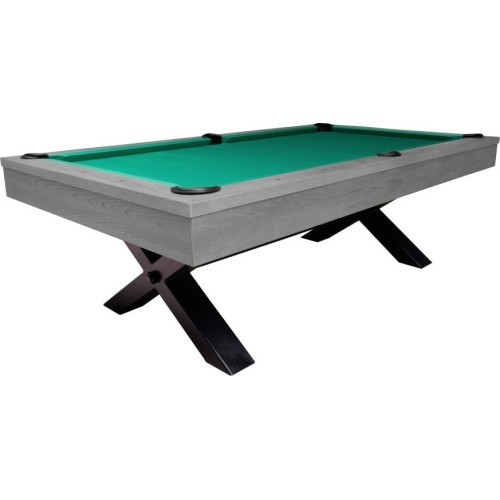 Billiard Table, Pool, Xray, 8 ft., Grey, Standard Cloth yellow green