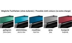 Бильярдный стол, пул, Xray, 8 футов, серый, стандартное сукно жёлто-зелёное