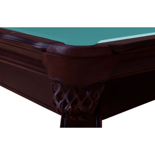 Billiard Table, Pool, Salem, 8 ft., walnut, Club Cloth yellow green