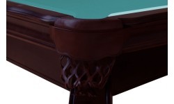 Бильярдный стол Pool Salem, 8 ft, орех, Club Cloth жёлто-зелёный
