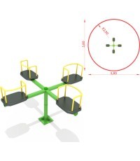 Четырёхместная карусель KM-0004Q
