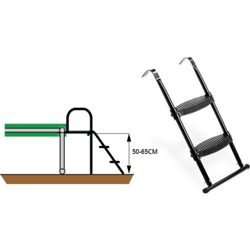 EXIT trampoline ladder for frame heights of 50-65cm