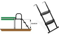 EXIT trampoline ladder for frame heights of 50-65cm