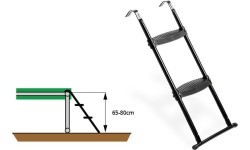 EXIT trampoline ladder for a frame height of 65-80cm