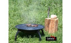 Židinys su grilio grotelėmis ir dangčiu Cattara Vesuv