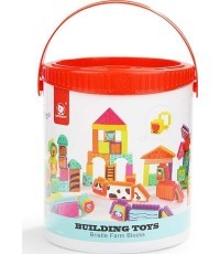 Set of Blocks "Farm" Top Bright, 80 Pcs.