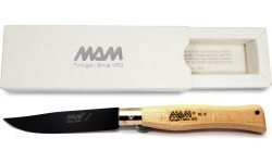 Титановый складной нож с предохранителем MAM Douro 5004, самшит, 7,5 см