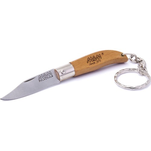 Sudedamas peilis su raktų pakabuku MAM Iberica 2000, buksmedis, 4,5 cm