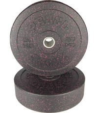 Обрезиненный диск Eco Bumper Plate Queen Proud, 20 кг