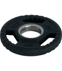 Rubber-Coated Weight Plate with Grips Bauer Fitness Premium 1,25kg AC-1491