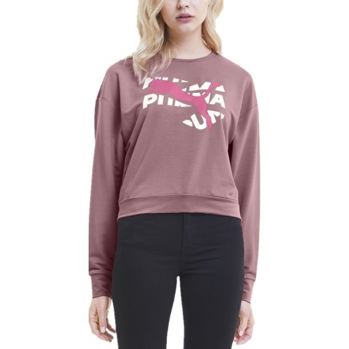 Puma Modern Sports Crew Froglove Women's Sweatshirt Dark Pink 583539 16