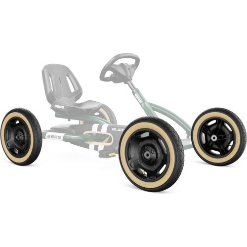 Ratas juodas 12.5x2.25-8 slick, juoda/smėlio