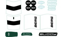 Buddy 2.0 - Sticker set Retro Green