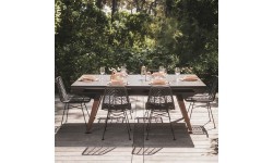 Origin Outdoor Tabletops - Black Frame - Stone Origin Black