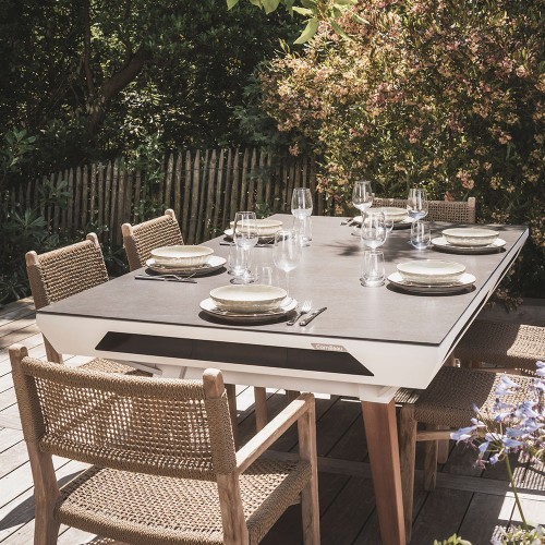 Origin Outdoor stalviršiai – baltas rėmas – Stone Origin White