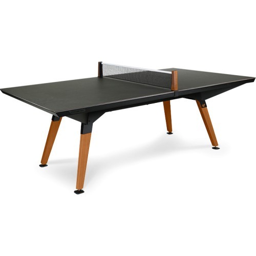 Lauko stalo teniso stalas Play-Style Origin Medium, juodas, su medžiaginiu tinkleliu