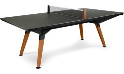 Lauko stalo teniso stalas Play-Style Origin Medium, juodas, su medžiaginiu tinkleliu