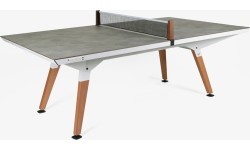 Stalo teniso tinklo komplektas Medium Play-Style, medis/tekstilė